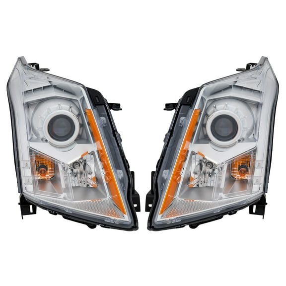Garage-Pro Driver and Passenger Side Headlight for Cadillac SRX Base Luxury 2010-2012 Halogen With bulb(s) Sport Utility Replaces# 22853873 22853872