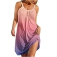 thumbnail image 2 of Pisexur Camis Sans Manches Col Rond Dress Women's Été Confortable Mode Décontractée Sans Manches Col Rond Imprimé Dress Women Dress, 2 of 4