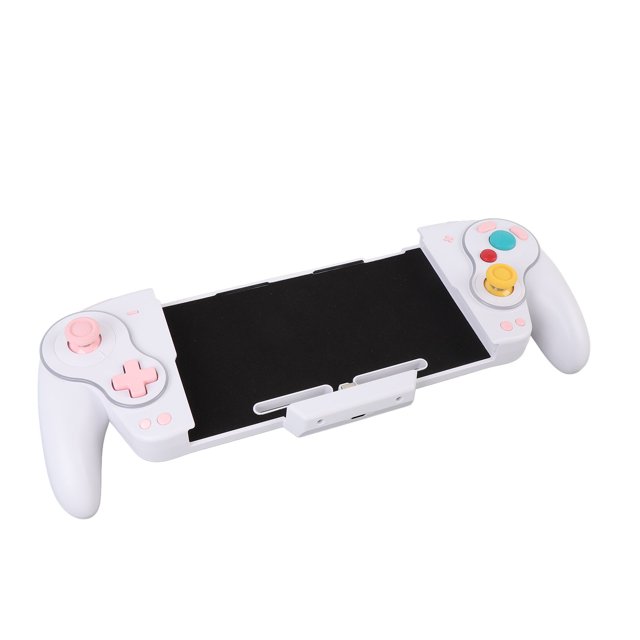 Manette Joypad une Pièce RVB Touches Mécaniques Manette Joypad Sans Fil avec Lumières RVB Programmation par Vibration Réglable pour Switch