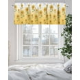 thumbnail image 5 of Sunflower Valances for Windows Summer Flower Yellow Plant Gradient Background Valance Rod Pocket Short Window Treatments Curtains for Kitchen Bathroom Living Room Bedroom, 60 x 18 Inch, 5 of 7