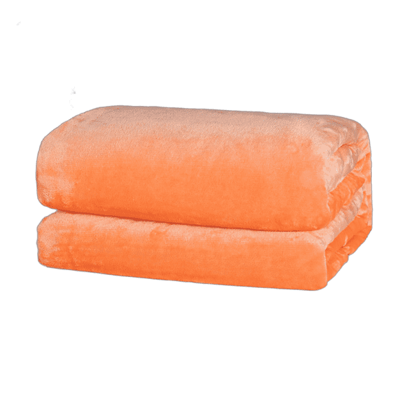 TELOLY Fluffy Blanket Breathable Comfort Kids Blankets for Girls Long-Lasting Feel Warm & Comfy Feel Fleece Blanket Throw,Orange-19.6*27In