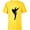 Yellow, variant on Disney Peter Pan Tinker Bell Pixie Dust Silhouette - Short Sleeve T-Shirt for Kids - Customized-White