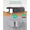 thumbnail image 4 of Abrazadera de escritorio Power Strip Mifaso PD30W con 4 salidas y 4 puertos USB, 4 of 7