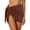 Red Brown, variant on ANRABESS Sarong Coverups for Women Summer Bikini Bathing Suit Cover Up Beach Short Sarong Wraps Skirt Swim Cover Ups for Swimwear Black S