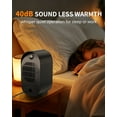 thumbnail image 5 of FrSara Space Heater, Small Portable Electric Heaters 1500W/800W, 2S Fast Heating, Tip-Over and Overheat Protection, Mini PTC Ceramic Room Desk Heater for Office Bedroom Indoor Use, 5 of 7