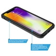 thumbnail image 4 of iPhone Xs Max Case With Tempered Glass Screen Protector, KAESAR Slim Hybrid Dual Layer Graphic Fashion Colorful Cover Armor Case for Apple iPhone X S Max (Flower), 4 of 5