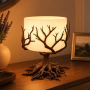 Tree of Life Table Night Lamp Bedside Nightstand Light Rustic Sculpture Lamp Soft Ambient Accent Lighting Farmhouse Boho Decor Decorative Table Lamp for Indoor Side Table,as shown