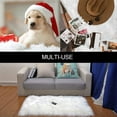 thumbnail image 5 of YJ.GWL Fluffy Faux Sheepskin Plush Area Rug Soft Fuzzy Rugs Floor Carpet for Bedroom Living Room,2'x 4', White, 5 of 7
