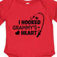 thumbnail image 4 of Inktastic I Hooked Grammy's Heart with Fishing Rod Boys or Girls Long Sleeve Baby Bodysuit, 4 of 5