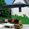 thumbnail image 3 of Autlaycil 13 ft Rectangle Patio Umbrella with Crank, Outdoor Market Umbrella (Navy Blue), 3 of 8
