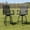 Black, variant on BizChair Patio Bar Height Stools Set of 2, All-Weather Textilene Swivel Patio Stools and Deck Chairs with High Back & Armrests in Navy