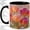 Black, variant on Orange Tulip Accent Mug, 11oz Ceramic Coffee Cup for Flower Lovers
