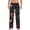 Black, variant on Rainbow Jellyfishes Print Pajama Pants for Men,Men’s Pajama Bottoms,Mens PJ Pants with Pockets & Button Fly-Medium