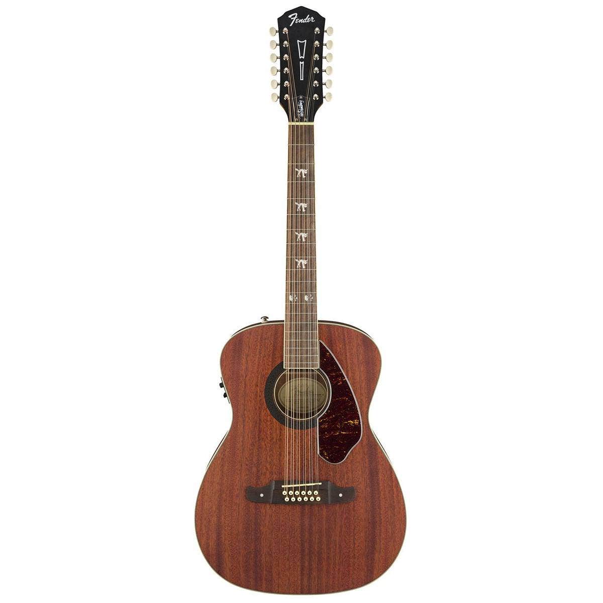 Fender Tim Armstrong Hellcat 12-String Concert Acoustic Guitar, with 2-Year Warranty, Natural, Walnut Fingerboard