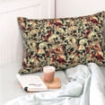thumbnail image 4 of Pofeuu Skulls1 Print Polyester Microfiber Plush Pillowcases, Super Soft and Cozy Pillow Case Covers with Envelop Closure（Pillow core not included）-20"x30", 4 of 6