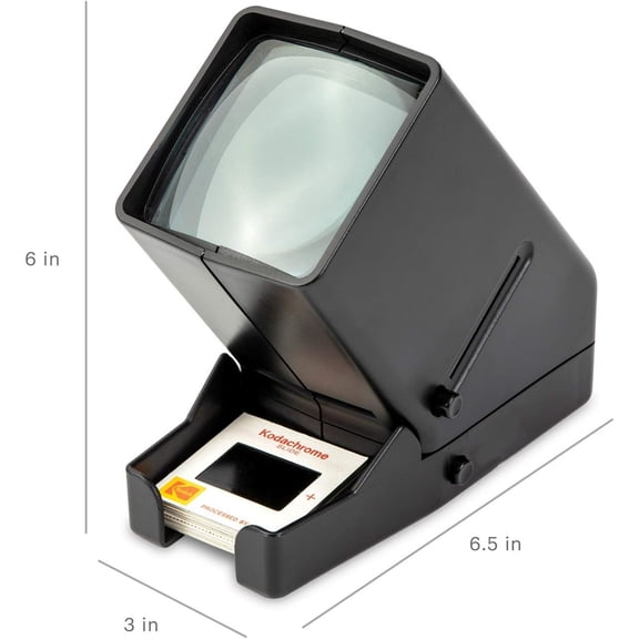35mm Slide and Film Viewer - Battery Operation, 3X Magnification, LED Lighted Viewing – for 35mm Slides & Film Negatives