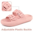 thumbnail image 2 of Nsw Kids Cloud Slides Girls Boys Double Buckle Slip On Sandals Youth Adjustable Flip Flops Summer Soft Pillow Slippers Flat Beach Pool Shower Shoes, 2 of 9