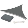 thumbnail image 1 of 2026 Shade Sail Waterproof Outdoor Garden Patio Party Sun Protection Awning 3x3x3m Triangular Canopy 98% UV Protection Comes with Bonus Rope Grey, 1 of 5
