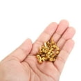 thumbnail image 4 of Uxcell 6x12mm Mini Fermoirs Ronds Accessoires de Bricolage Ton Or Lot de 100, 4 of 5