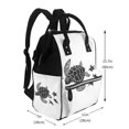 thumbnail image 2 of Fotbe Family Of Sea Turtles Mochila Maternidad - Lona de Sarga Impermeable, Mochila de Pañales de Gran Capacidad con Múltiples Bolsillos y Correas Ajustables, 2 of 6