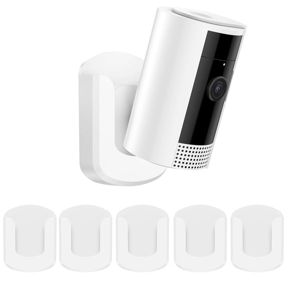 Acoretoas 5packs No Drill Ring Indoor Cam Adhesive Wall Mount Bracket Compatible with Ring Cameras(1st Gen and 2nd Gen) for Home Surveillance