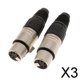 thumbnail image 1 of Conector adaptador Baoblaze XLR hembra 5 pines paquete de 2 piezas, 1 of 7