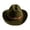 Army Green, variant on Western Cowboy Wide Brim Felt Hat, Unisex Vintage Star Band Fedora Hat Four Season Fashion Party Daily Outdoor Cowgirl Cowboy Hat(Orange)