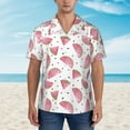 thumbnail image 4 of Goofa Watermelon Hawaiian Shirt for Men, Unisex Summer Beach Casual Short Sleeve Button Down Shirts,Aloha Tropical Floral print shirt-XX-Large, 4 of 9