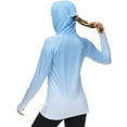 thumbnail image 6 of Bassdash FS23W Women's UPF 50+ Fishing Hoodie Shirt With Face Mask Thumb Holes, 6 of 8