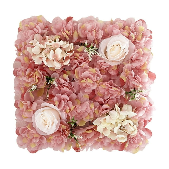 DELESYS Simulation Flower Wall Wedding Decoration Artificial Flowers Rose Wall Flowers Wedding Flowers Suitable for Multi-scene Flower Wall, 35 * 35cm