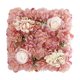 thumbnail image 1 of Panel de pared de flores artificiales | Decoración de fondo de boda rosa | Fondo floral de simulación reutilizable | Fácil instalación | Decoración versátil para eventos | 35x35cm | 1 Paquete, 1 of 5