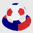 thumbnail image 2 of SRZYMJ Soccer Ball Hat Funny Soccer Shaped Hat Sport Event Hats Party Supplies Headgear Cap Sports Fans Gift Football Birthday Dress up, 2 of 4