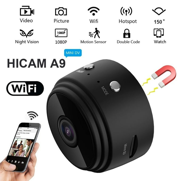 Mini Hidden Camera Wireless WiFi IP Home Security HD 1080P with