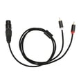 thumbnail image 2 of 3 Pin XLR Female to Dual Male Y Splitter Cable,Mixer Amplifier Audio Cable,Stereo Audio Interconnect, 2 of 5