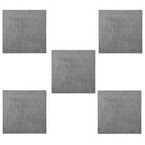 Furnish My Place Modern Plush Solid Grey Color Rug - Pets and Kids Friendly Rug, Indoor/Outdoor Mat, Area Rugs Great for Kids, Pets, Event, Living Room, Made in USA, 3' x 3' Square - Set of 5
