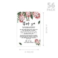 thumbnail image 5 of Koyal Wholesale Boho Protea Florals Wedding Thank You Place Setting Cards for Table Reception, Dinner Plates, 56-Pack, 5 of 5