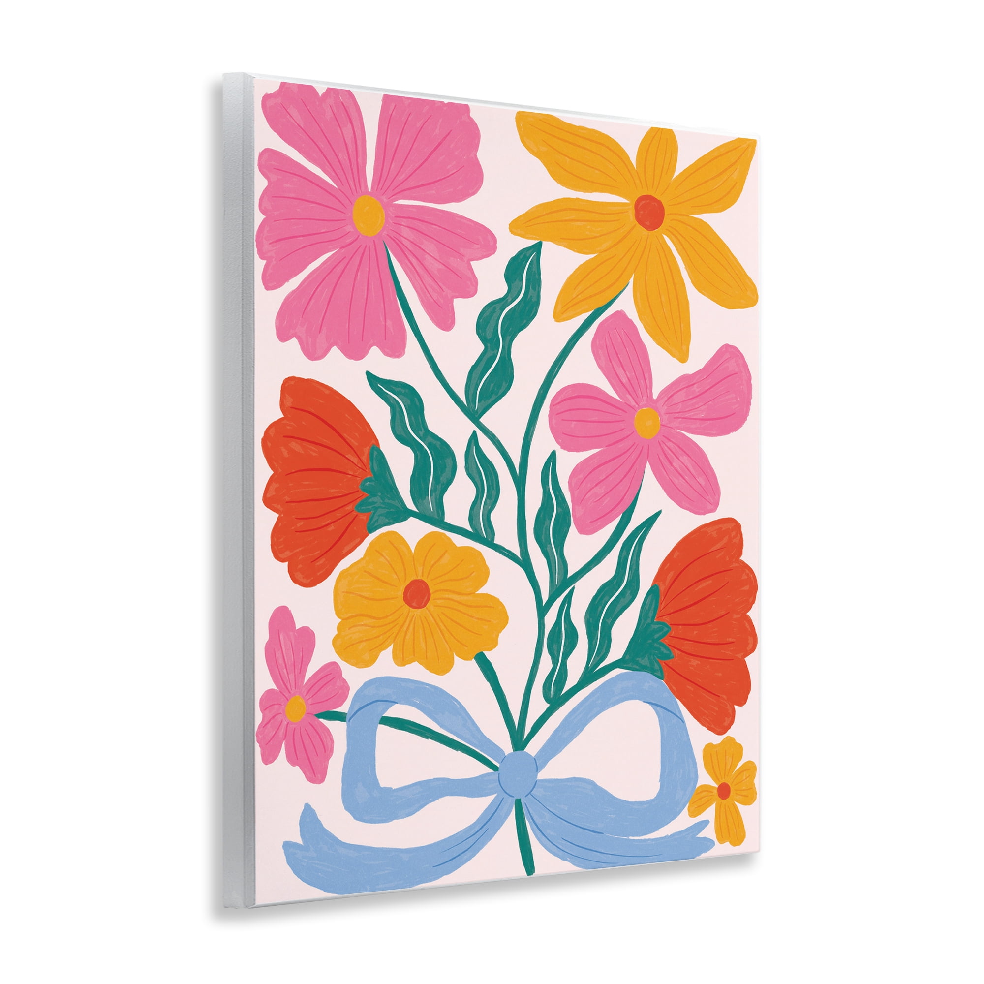 Stupell Industries Mid Century Fresh Florals Wall Plaque Art, design by Lisa Barlow