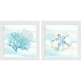 thumbnail image 1 of Great Art Now Great Blue Sea D by Cynthia Coulter, 2 Piece Framed Art Set Each 14"W x 14"H, 1 of 3