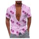 thumbnail image 1 of Men's Hawaiian Shirt Fun Short Sleeve Button Up Shirt Tropical Holiday Beach ShirtS, 1 of 5