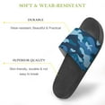 thumbnail image 3 of GZHJMY Stylish Slides for Women Men, Military Camouflage Texture Khaki Print Background Soft Flexible Slip-on Sandals Slippers, 3 of 7