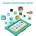 thumbnail image 2 of Kids Tablet 7 inch 32GB WiFi Android 13 Tablet For Kids| Bluetooth | Parental Control | Pre-Installed Learning Tablet Apps for Toddlers Children | with Shockproof Case(Green), 2 of 7
