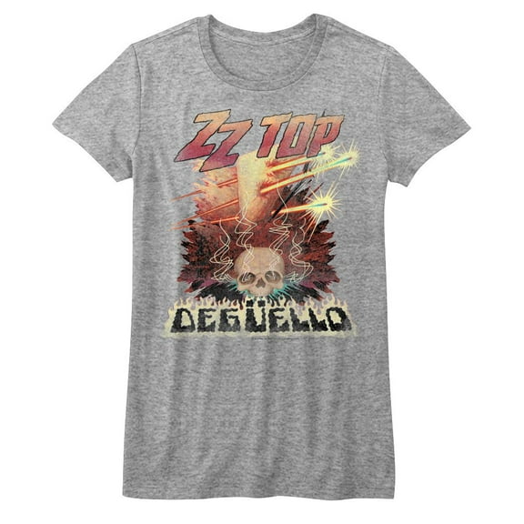 ZZ Top Deguello Gray Heather Junior Women's T-Shirt