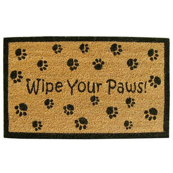 Superscraper Door Mat Wipe Your Paws - 18" x 30"