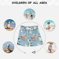 thumbnail image 6 of joogoo Boys Swim Trunks Floral and Birds Beach Board Shorts Drawstring Swimsuit 4T, 6 of 6