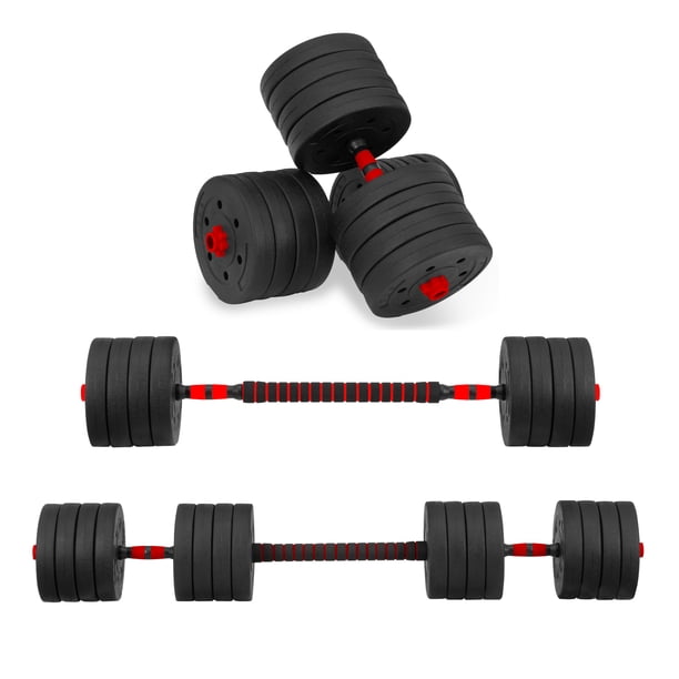 Mancuerna con Peso Ajustable Altera MC0518-50K C/ Discos de Cemento Intercambiables 50Kg