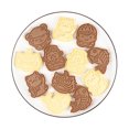thumbnail image 3 of KAKOWELY 1 juego de 6 moldes para galletas DIY con temática de Año Nuevo, herramientas para hornear galletas, moldes para hornear, 3 of 4