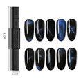 thumbnail image 2 of Iman Para Uñas Accesorios Para Uñas Efecto Ojo De Gato 15pcs  Eo Safe Imports  Negro, 2 of 5