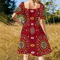 thumbnail image 3 of Robe Sans Manches à Motif Brodé Turc Traditionnel Robe de Soirée pour Femme Robe d'Été de Plage Robe Courte sexy Audacieuse, 3 of 4