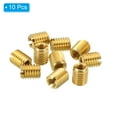 thumbnail image 3 of Uxcell Brass Threaded Repair Insert Nut, 10 Pcs M8x1.25 to M5x0.8 Thread Sleeve Reducing Nut Screw Reducer 10mm, 3 of 6