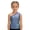 Blue, variant on Girls One Shoulder Sparkly Sequin Dance Vest Metallic Tank Top Y2K Dancewear for Teen Girls Summer Beach (Silver, 4-6 Years)